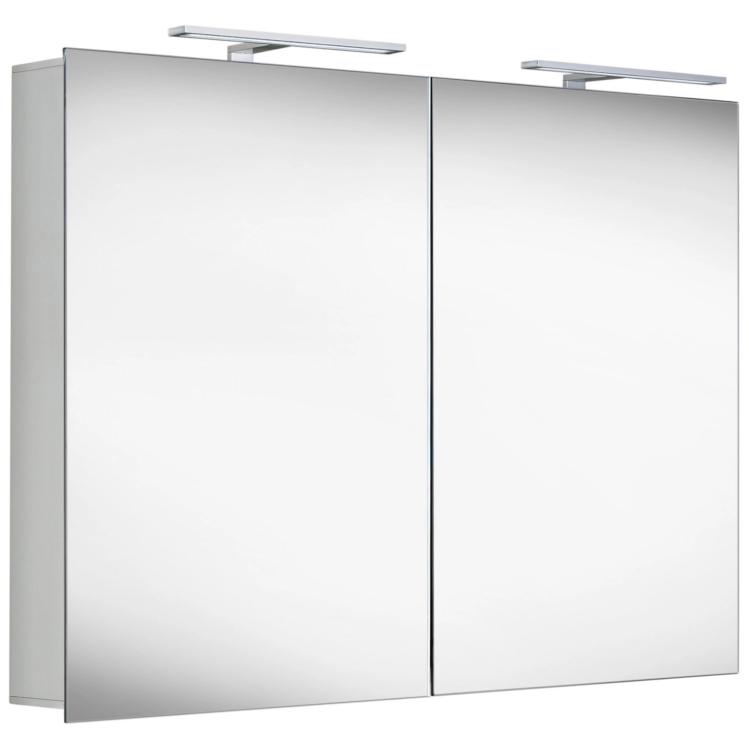 Megabad Profi Collection LED Spiegelschrank S100 Alu 100 von Megabad Profi Collection