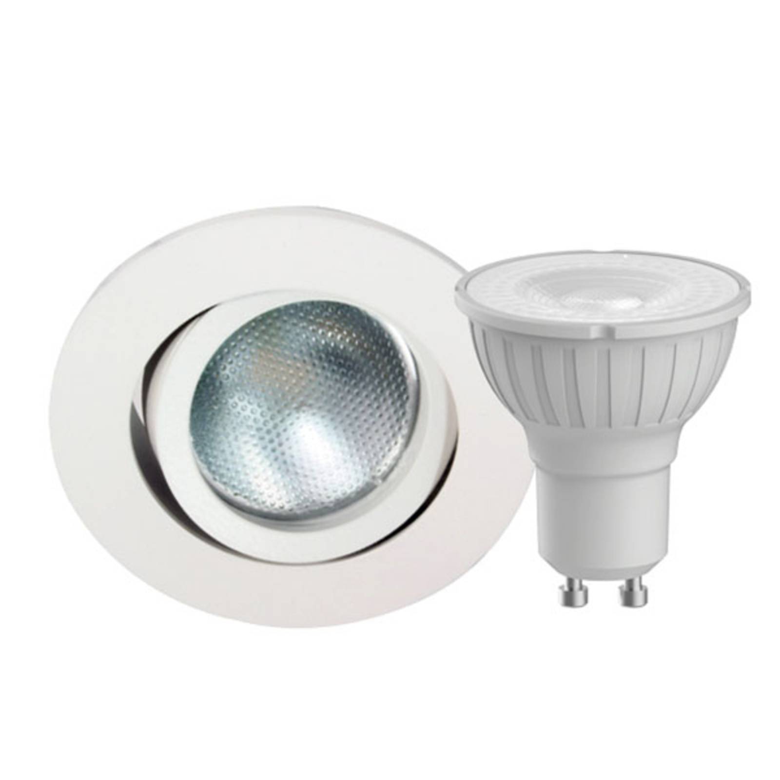 Megatron DecoclicSet LED-Einbauring GU10 4,2W weiß von Megatron