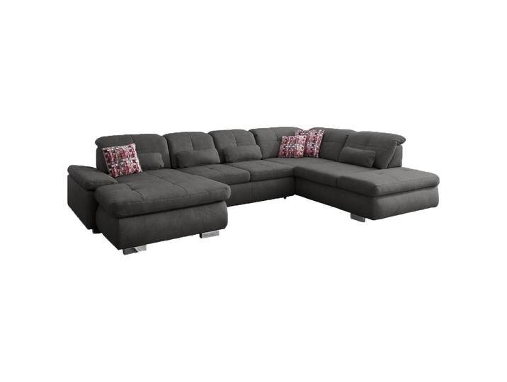 Megapol MP-IN16012 Artus Wohnlandschaft mit Anstellhocker im anthrazitfarbenen Mikrofaserbezug wählbar auf vielen Fußvarianten in Holz oder Metall Megapol MP-IN16012 Artus Wohnlandschaft mit Anstellhocker im anthrazitfarbenen Mikrofaserbezug wählbar auf vielen Fußvarianten in Holz oder Metall von Megapol