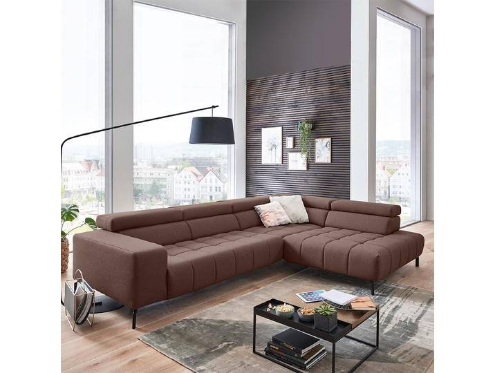 Megapol MP-IN18022 Message Loungesofa mit Steppung auf Metallfüßen in zahlreichen Stoffbezügen konfigurierbar von Megapol