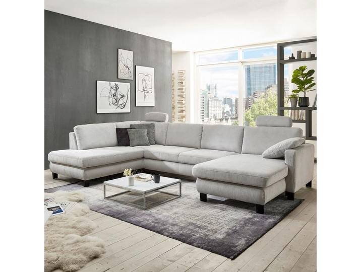 Megapol MP-IN19027 Polstergarnitur groß in U-Form verschiedene Funktionen inklusive 2 einsteckbare Kopfstützen in grau und weitere Farben Megapol MP-IN19027 Polstergarnitur groß in U-Form verschiedene Funktionen inklusive 2 einsteckbare Kopfstützen in grau und weitere Farben von Megapol