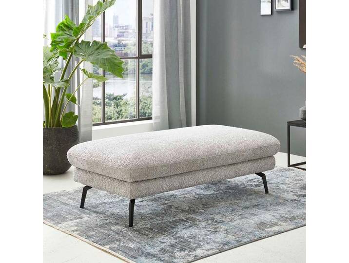 Megapol XXL-Hocker MP-IN22025 in grauem Stoffbezug in zahlreichen Farben auf Metallfüßen lieferbar Megapol XXL-Hocker MP-IN22025 in grauem Stoffbezug in zahlreichen Farben auf Metallfüßen lieferbar von Megapol