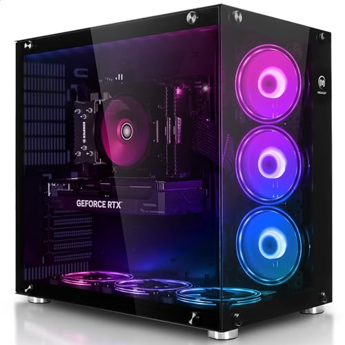 Megaport Gaming PC AMD Ryzen 5 5500 6X 4.20GHz Turbo • Windows 11 • Nvidia GeForce RTX3050 6GB • 32GB 3200 MHz DDR4 • 1TB M.2 SSD • WLAN • Gamer pc Computer Gaming rechner von Megaport