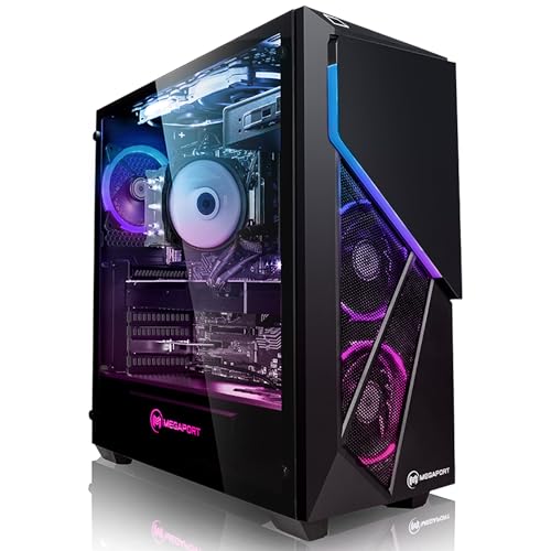 Megaport Gaming PC Intel Core i5-13400F 10 Kern (6+4) 2,50GHz - 4,60GHz • Windows 11 • Nvidia GeForce GTX1650 • 16GB 3200 MHz DDR4 • 1TB M.2 SSD • WLAN • Gamer pc Computer Gaming rechner von Megaport