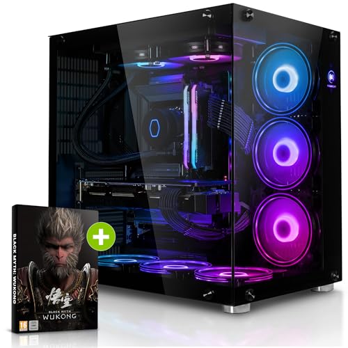 Megaport High End Gaming PC Intel Core i9-12900F 16-Kern bis 5,10GHz Turbo • Windows 11 • Nvidia GeForce RTX4070 • 32GB DDR4 • 2TB M.2 SSD • Wasserkühlung • WLAN • Gamer pc Computer Gaming rechner von Megaport