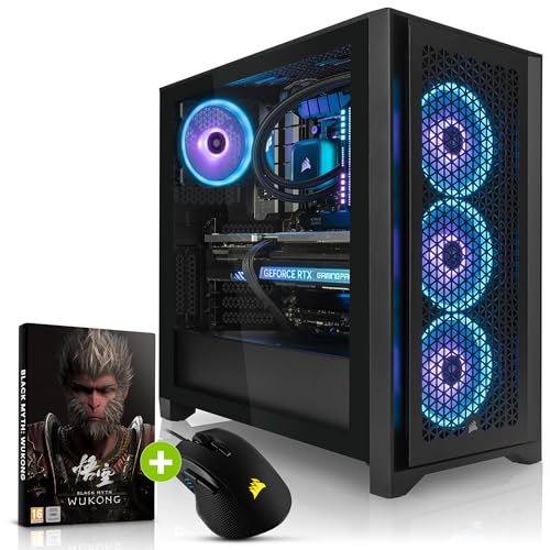 Megaport iCUE Pro Gaming PC Intel Core i7-14700KF 8+12-Kern bis 5,60GHz Turbo • Windows 11 • Nvidia RTX4070 Super • 32GB DDR5 • 2TB M.2 SSD • Wasserkühlung • WLAN • Gamer pc Computer Gaming rechner von Megaport