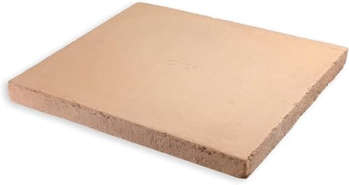 Megashopitalia Casapulla Keks aus Schamottestein für Pizza, Backofen, hergestellt in Italien, 41,5 x 41,5 x 2,3 cm von Megashopitalia