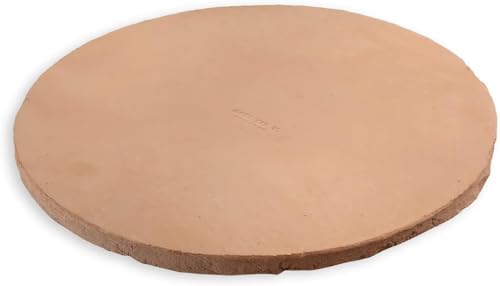 Megashopitalia Casapulla Keks aus Schamottestein für Pizza, Backofen, hergestellt in Italien (rund Ø33/33 x H1,8 cm) von Megashopitalia