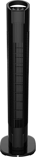 Megashopitalia Turmventilator 50 Watt mit Touch-Panel 3 Modi 3 Geschwindigkeiten Fernbedienung (schwarz) von Megashopitalia