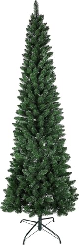 Weihnachtsbaum Slim Kiefer Grün 210 cm Oberfläche Realistische Öffnung Regenschirm 58 cm Durchmesser (Grün) von Megashopitalia