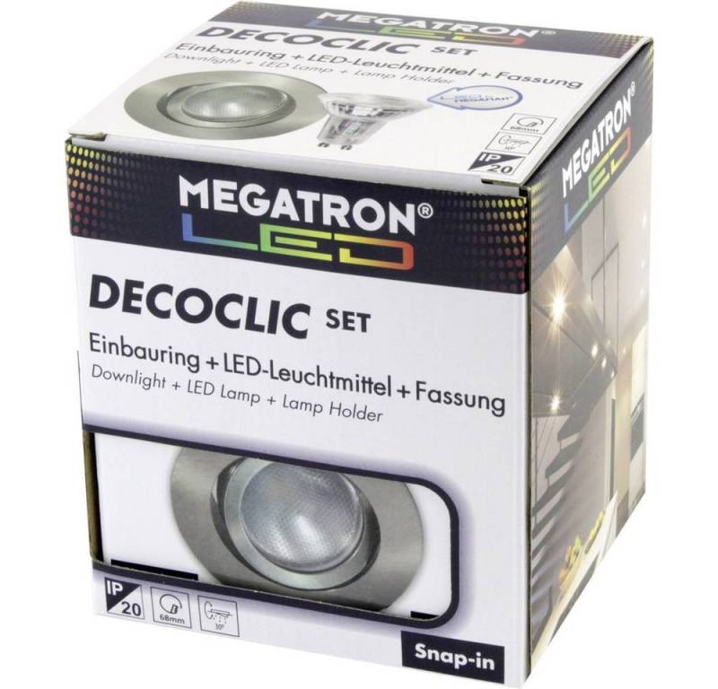 Megatron LED Einbauleuchte Einbauleuchte Decoclic, Schwenkbar von Megatron