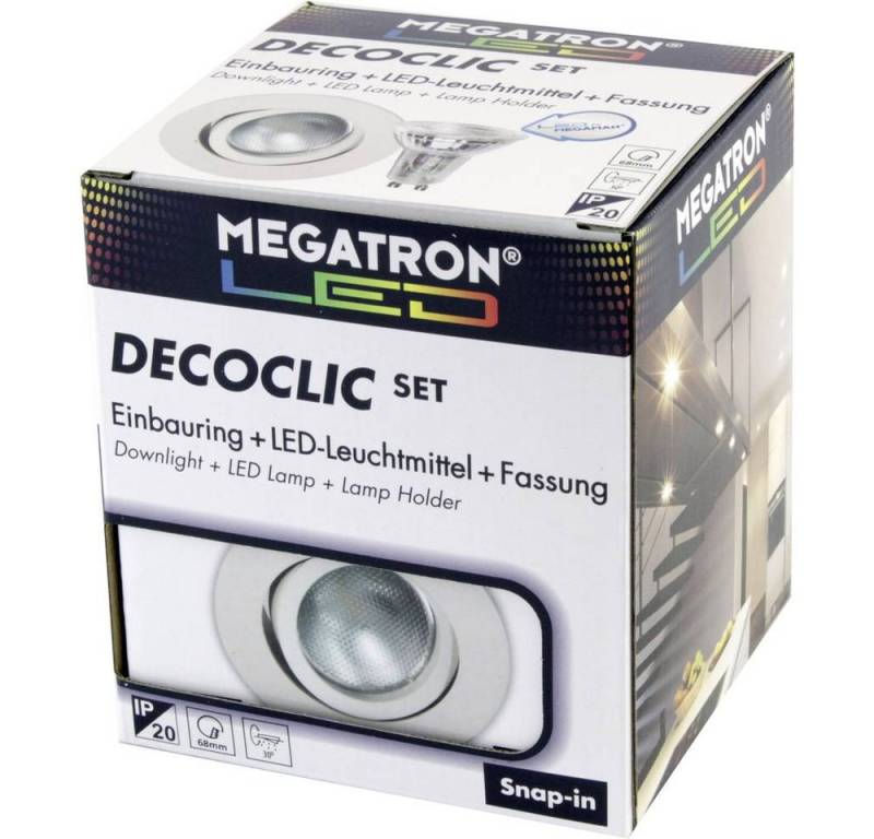 Megatron LED Einbauleuchte Einbauleuchte Decoclic, Schwenkbar von Megatron