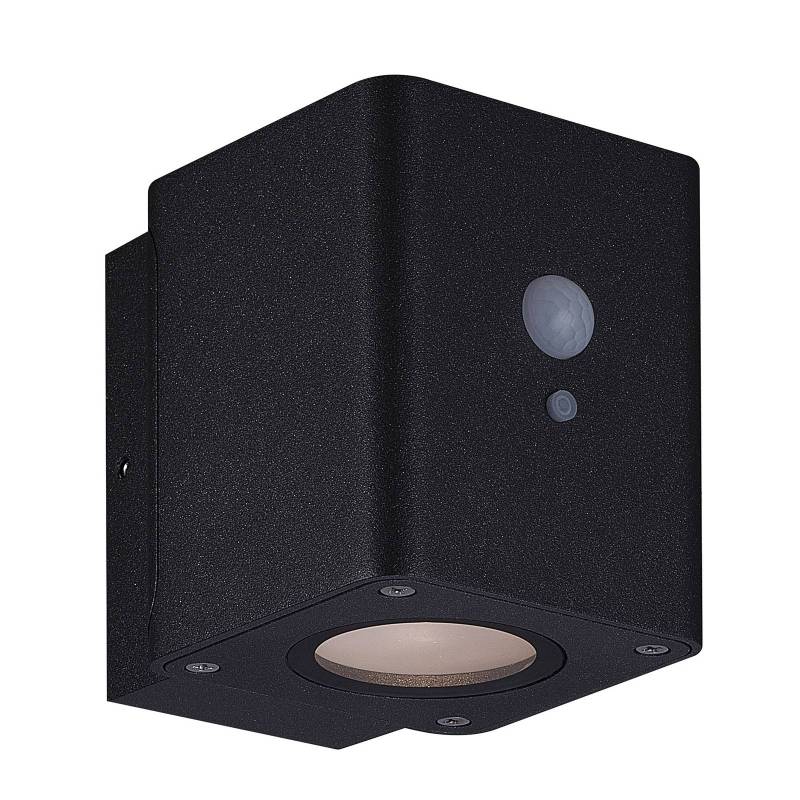 Megatron Loky LED-Solarwandleuchte, Sensor, eckig von Megatron