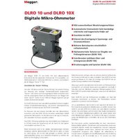 Megger DLRO10 DUCTER Ohmmeter+DH4-C Ohmmeter von Megger
