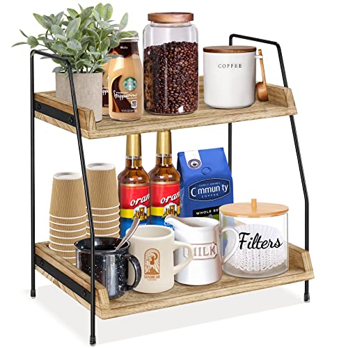 Megsooul Kaffee-Bar-Zubehör und Organizer, Arbeitsplatte, Kaffeestation, Organizer, Küchentheke, Regal, Organizer, Kaffee-Gewürz-Aufbewahrung, Tassendeckel-Halter, Arbeitsplattenregal für Badezimmer Megsooul Kaffee-Bar-Zubehör und Organizer, Arbeitsplatte, Kaffeestation, Organizer, Küchentheke, Regal, Organizer, Kaffee-Gewürz-Aufbewahrung, Tassendeckel-Halter, Arbeitsplattenregal für Badezimmer von Megsooul