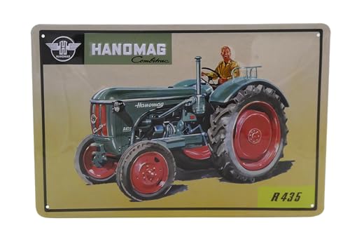 Retro Oldtimer Trakor Blechschild passend für HANOMAG Combitrac Fans - Vintage Werbeschild, Garagen, Werkstatt Deko Schild geprägt, 30 x 20 cm von Mehr Relief-Schilder hier...