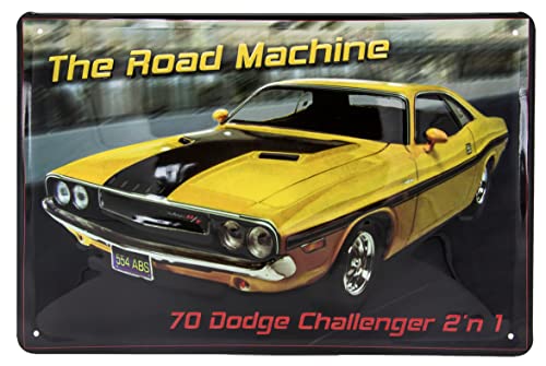 30 x 20 cm Retro Blechschild passend für Dodge Fans, Deko Werkstatt, Garagen, Auto Schild, geprägtes Stahlblech von LuckyLinde
