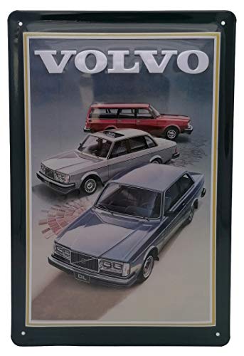 Retro Oldtimer Blechschild passend für Volvo Sweden Fans - Vintage Werbeschild, Garagen, Werkstatt Deko Schild geprägt, 30 x 20 cm von Mehr Relief-Schilder hier...