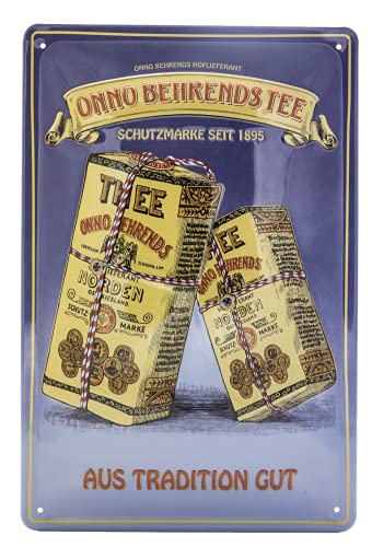 Retro Werbeschild für Tee Liebhaber - hochwertig geprägtes Blechschild, Wandschild, Küchen Deko, 30 x 20 cm Retro Werbeschild für Tee Liebhaber - hochwertig geprägtes Blechschild, Wandschild, Küchen Deko, 30 x 20 cm von LuckyLinde