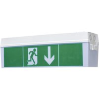 B-Safety Rettungsleuchte Basic, Wand- und Deckenmontage, Schutzklasse II, IP 54 von B-Safety