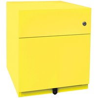 Rollcontainer Note™ mit Hängeregister und Schublade, HxBxT 495 x 420 x 565 mm, gelb von Bisley