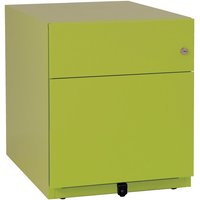 Rollcontainer Note™ mit Hängeregister und Schublade, HxBxT 495 x 420 x 565 mm, grün von Bisley