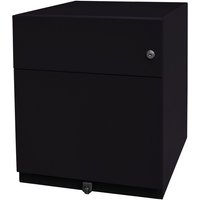Rollcontainer Note™ mit Hängeregister und Schublade, HxBxT 495 x 420 x 565 mm, schwarz von Bisley