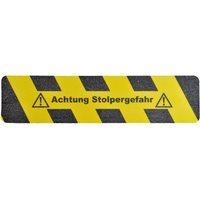 m2-Antirutschbelag™ 'Achtung Stolpergefahr', LxB 610 x 150 mm von m2-Antirutschbelag™