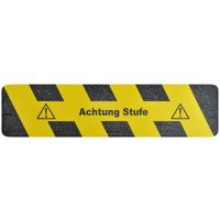 m2-Antirutschbelag™ 'Achtung Stufe', LxB 610 x 150 mm von m2-Antirutschbelag™