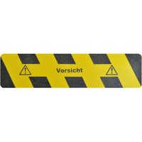 m2-Antirutschbelag™ "Vorsicht", LxB 610 x 150 mm von m2-Antirutschbelag™