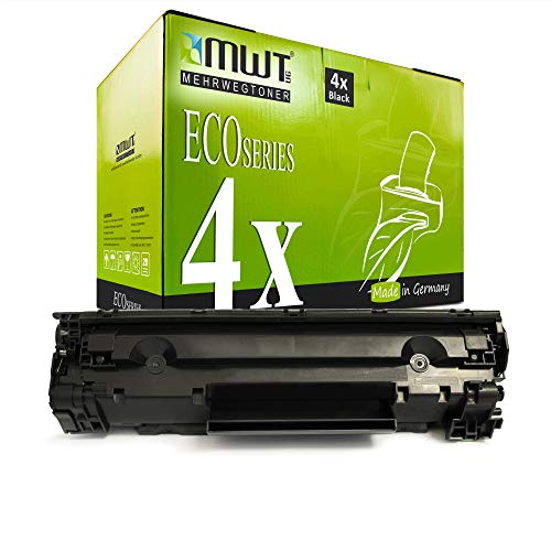 4X MWT Toner kompatibel für Canon I-Sensys LBP 6000 6020 6030 b w ersetzt 3484B002 725 von Mehrwegtoner