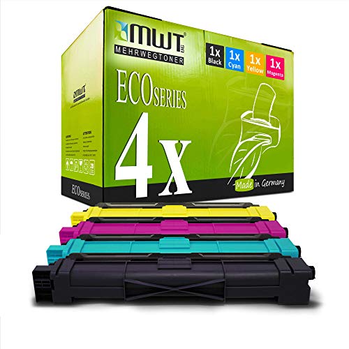 4X Kraft Office Supplies XXL Toner im Set für Brother MFC-L 3710 CW MFC-L 3730 MFC-L 3740 CDN MFC-L 3750 MFC-L 3770 CDW ersetzt TN-247K TN-247C TN-247M TN-247Y mit ca. 3.000/2.300 Seiten XXL Füllung von Mehrwegtoner