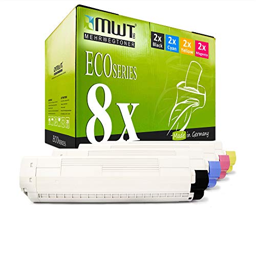 8X MWT Toner kompatibel für Oki MC 853 873 wie Set Druckerpatronen Cartridges 8X MWT Toner kompatibel für Oki MC 853 873 wie Set Druckerpatronen Cartridges von Mehrwegtoner