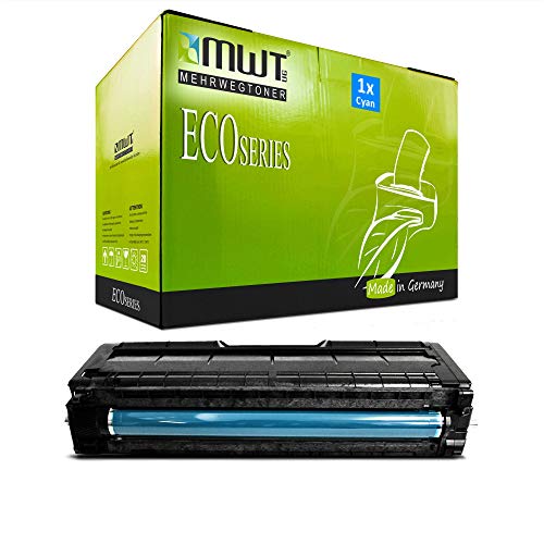 Mehrwegtoner 1x MWT Toner für Ricoh Aficio SP C 250 sf e SFw DN ersetzt 407544 Blau Cyan von Mehrwegtoner