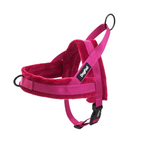 Hundegeschirr aus Plüsch, verstellbar, für kaltes Wetter, Haustiergeschirr für kleine, mittelgroße und große Hunde, Größe M, Hot Pink Hundegeschirr aus Plüsch, verstellbar, für kaltes Wetter, Haustiergeschirr für kleine, mittelgroße und große Hunde, Größe M, Hot Pink von MeiAOBest