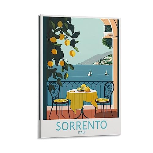 Sorrento Italien, Vintage-Reiseposter, See, 20 x 30 cm, Wandkunst, Kunstdruck, Leinwand-Kunst-Poster, modernes Familienschlafzimmer-Dekor-Poster Sorrento Italien, Vintage-Reiseposter, See, 20 x 30 cm, Wandkunst, Kunstdruck, Leinwand-Kunst-Poster, modernes Familienschlafzimmer-Dekor-Poster von MeiDai