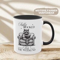 Buchliebhaber Tasse Waschbär Geschenk Bücherwurm Kaffeetasse Lustige Geschenkidee Zum Geburtstag Leseratte, Bookish Merch Becher Booklover von MeiFamilyDE