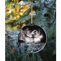 Schwangerschaft Verkünden Personalisiert Ornament Weihnachten Christbaumanhänger Wir Bekommen Ein Baby Geschenk von MeiFamilyDE
