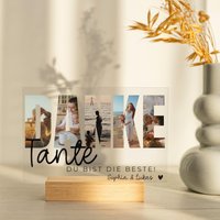 Tante Geschenk Personalisiert Fotogeschenk Zum Geburtstag, Patentante Taufe Dankeschön, Geburtstagsgeschenk Fotocollage Tante Geschenk Personalisiert Fotogeschenk Zum Geburtstag, Patentante Taufe Dankeschön, Geburtstagsgeschenk Fotocollage von MeiFamilyDE