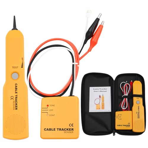 Kabelbruch Suchgerät Mähroboter, Cable Tracker, Kabelfinder Durchgangsprüfer Leitungssucher RJ11 Drahtsucher und Tongenerator, Multifunctional Netzwerktester Kabeltester zum Suchen und Verfolgen Kabelbruch Suchgerät Mähroboter, Cable Tracker, Kabelfinder Durchgangsprüfer Leitungssucher RJ11 Drahtsucher und Tongenerator, Multifunctional Netzwerktester Kabeltester zum Suchen und Verfolgen von MeiKYing
