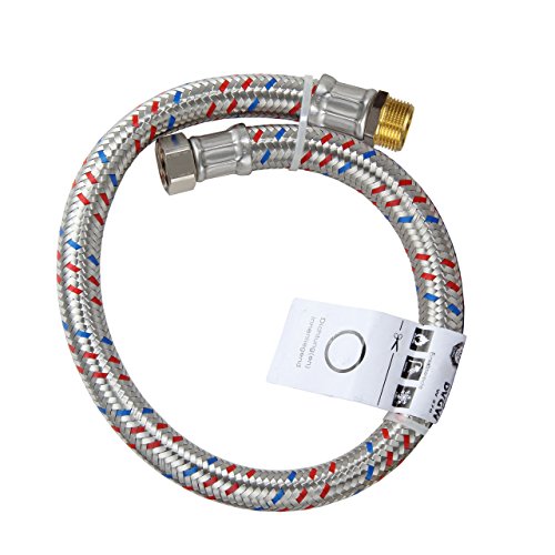 Meibes Meiflex Silikon 3/4 x 3/4 F/M x 700 - Verstärkte Schläuche für Sanitär/Heizung/Klima - M5725.1127.70 von Meibes