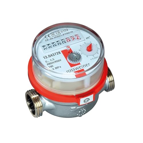 Meibes Wasserzähler ETW-EAV für Warmwasser Q3 - G 3/4 Zoll 110mm roh von Meibes