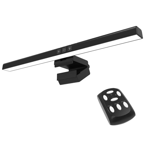 Meichoon Computer-Monitor-Lichtleiste mit drahtloser Fernbedienung Einstellbare Helligkeit Touchscreen-Steuerung Augenschutz LE12 A von Meichoon