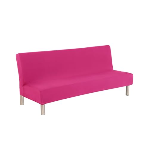 Meicynhoger Sofabezug ohne Armlehnen 3 Sitzer/2 Sitzer, Stretch Sofaüberwurf für Schlafsofa (Rosa, L) von Meicynhoger