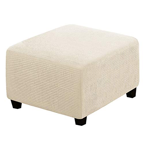 Hocker Bezug Quadratisch Pouf copertura Hocker Abdeckung Rechteckige Pouf Abdeckung Hockerbezug Ottomane Schonbezug Beige von Meigeh