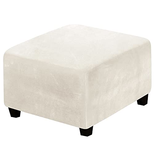 Hocker bezug rechteckig hockerbezüge bezug für hocker quadratisch ottomane hocker bezug Ottomane Schonbezug Beige von Meigeh