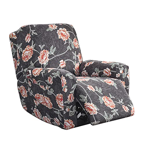 Meigeh Liegebezüge Stretch Sesselschoner relaxsessel Sesselbezüge 4 Stück Liegeschutz Sesselbezug husse für Relaxsessel von Meigeh