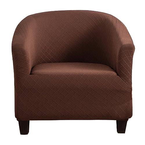Meigeh Sesselbezug Stretch Cocktailsessel Schonbezug für Clubsessel Sesselhusse Tullsta Sesselüberwurf Cocktailsessel Sesselschoner Schonbezüge Stretch Braun von Meigeh