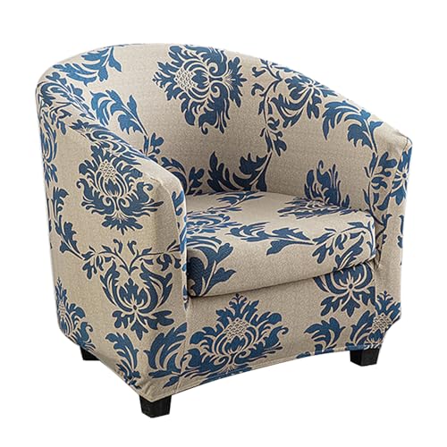 Meigeh Sesselbezug Tub Club Stuhlbezüge Sesselschoner 2 Stück Sesselhusse Stretch Clubsessel Sesselüberwurf für Tullsta Stuhl Provence von Meigeh