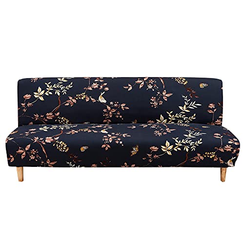 Meigeh Sofabezug ohne armlehnen Stretch Armlose sofaüberwurf Sofahusse Ohne Armlehne 1 sitzer Sofa Abdeckung Schlafsofa bezug von Meigeh